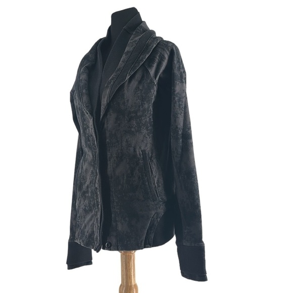 Lululemon To Class Jacket Sea Bed Black Deep Coal Gray Fall Coat sz 6 - Picture 5 of 9